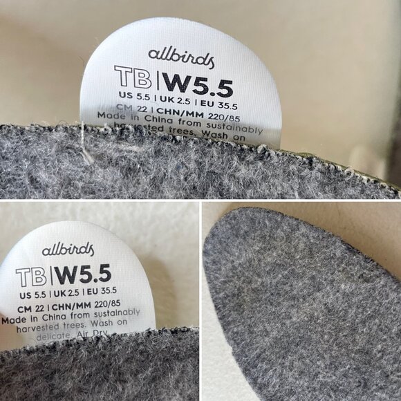 Allbirds Blue Ballet Flats Tree Breezer Size 5.5 - Picture 15 of 16